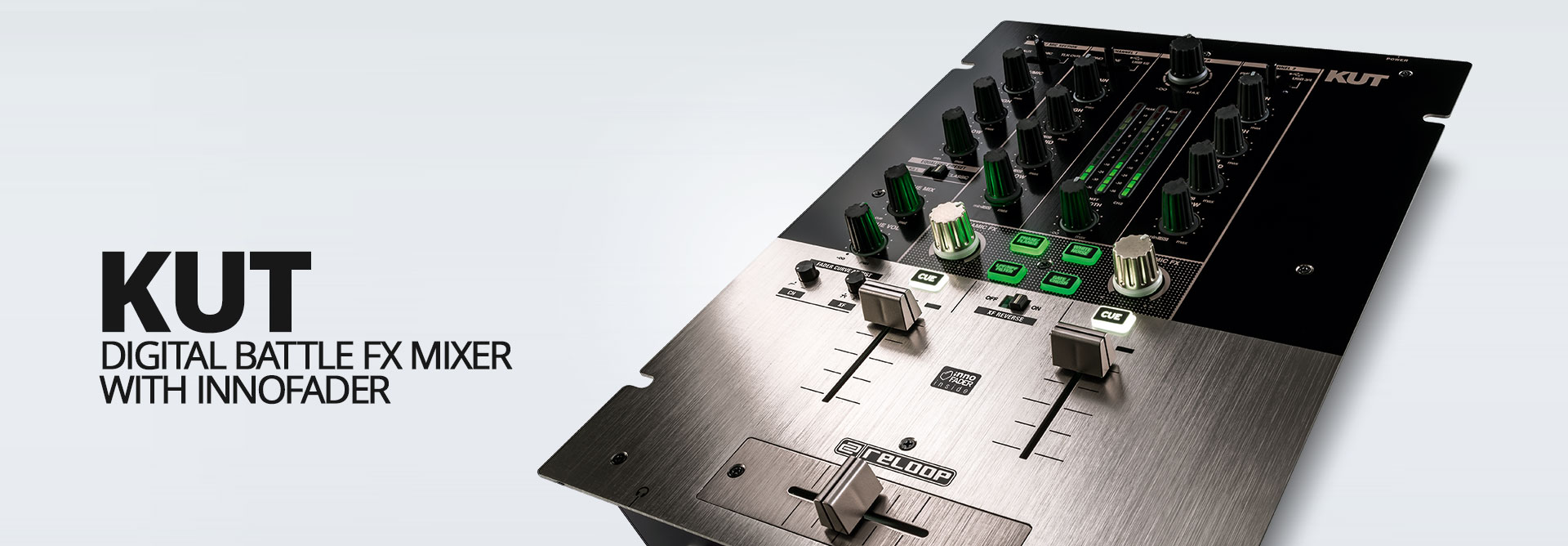 Kut, mixer per DJ di reloop Audiofader RecMixMasterSoundDesign