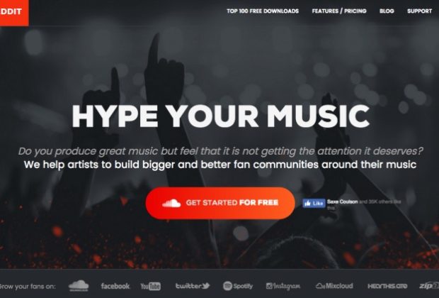 Hypeddit music business promozione social fan