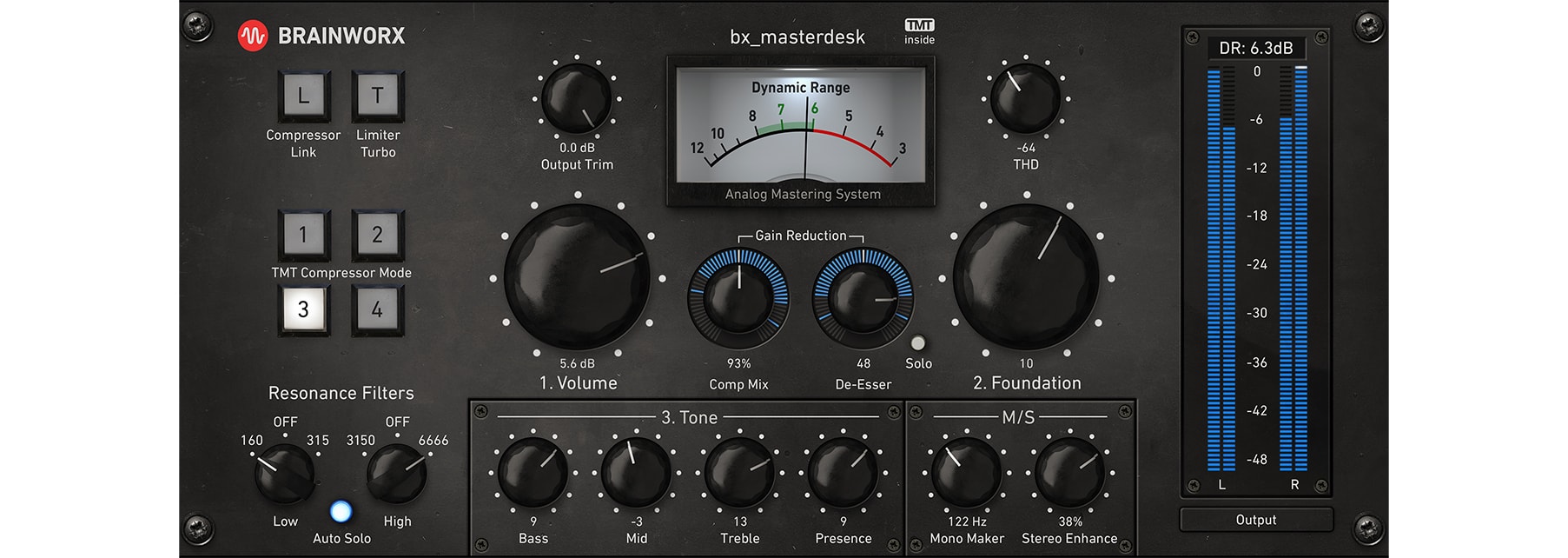 bx_masterdesk plug-in per il mastering ITB by brainworx