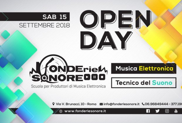 Fonderie sonore Open day scuola school audio recording producer sintesi