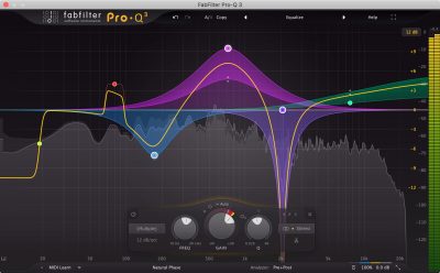 FabFilter Pro-Q 3 plug-in eq dinamico virtual audio itb mix daw