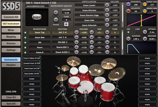 Steven Slate Drums 5 virtual instrument drums batteria