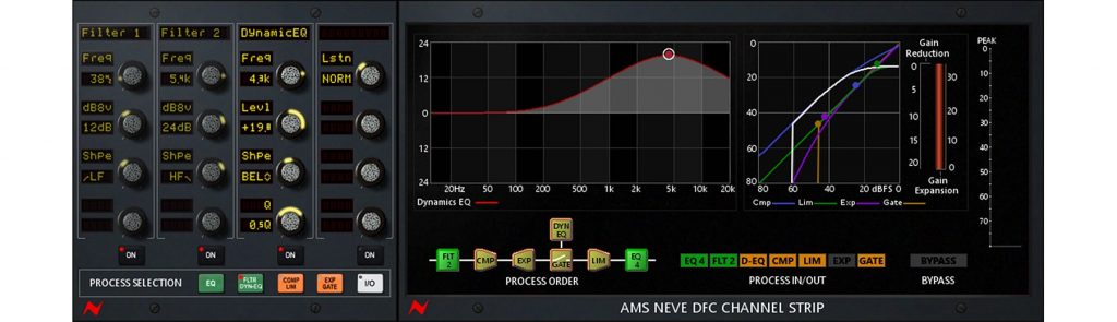 UAD AMS Neve DFC channel strip plug-in universal audio sound design