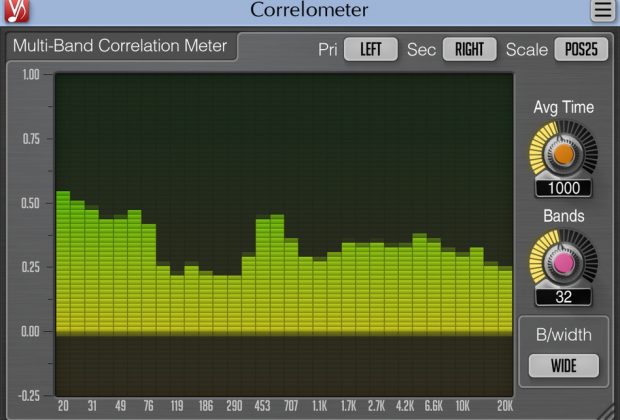 Voxengo Correlometer plug-in audio software virtual mix mastering audiofader