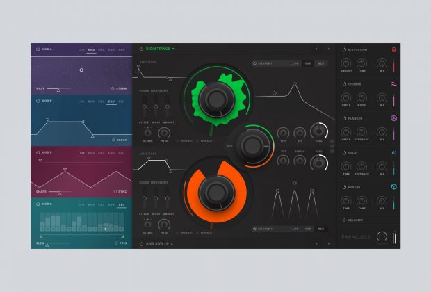 Softube Parallels virtual synth instrument sintetizzatore audiofader