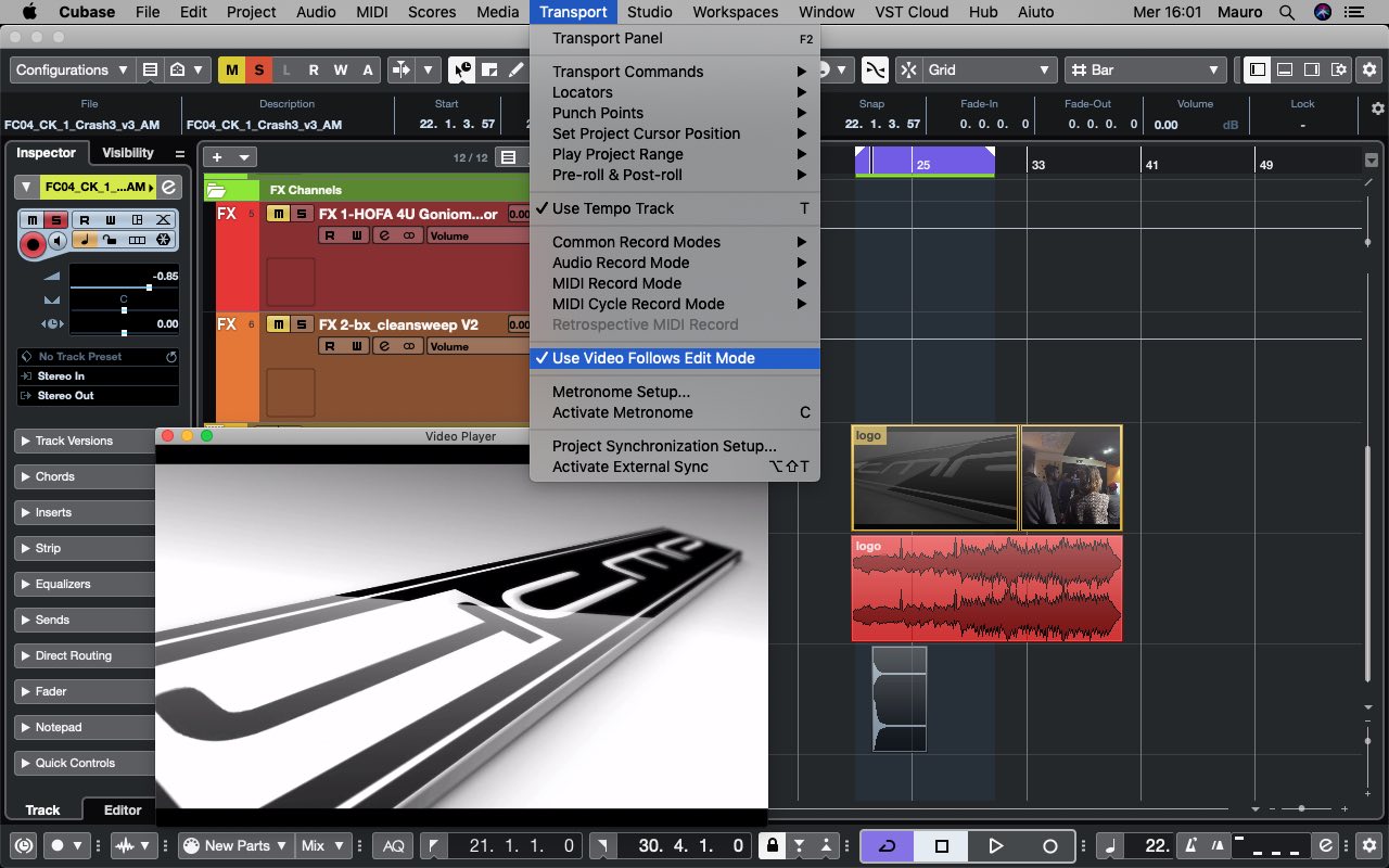 Steinberg Cubase pro 10 software audio daw studio test audiofader
