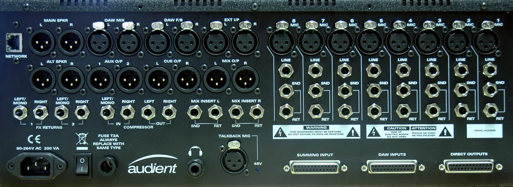 Audient ASP2802 studio mixer daw hardware digital funky junk test audiofader