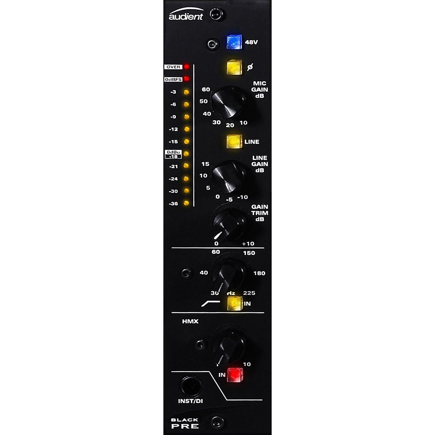 Audient Black series pre hardware outboard rack audiofader