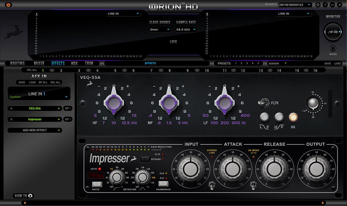 Antelope audio Orion 32 HD gen3 interfaccia studio pro test audiofader