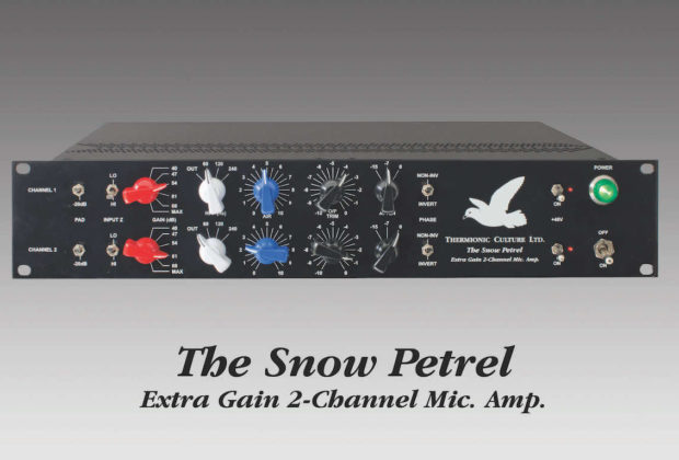 Thermionic Culture SnowPetrel outboard hardware analog pre funky junk dual audiofader