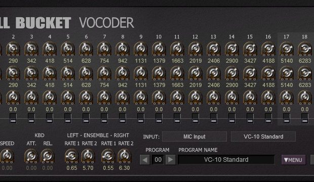 Full Bucket Vocoder plug-in audio virtual instrument audiofader