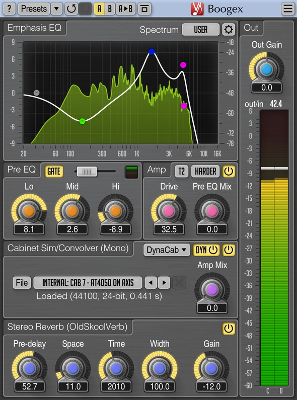 Voxengo Boogex 3.0 plug-in free audio daw software amp gratis audiofader