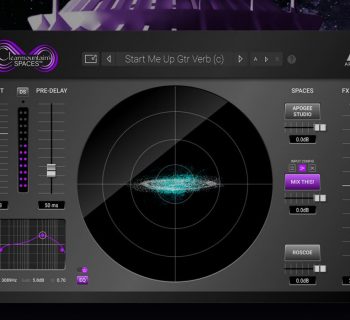Apogee bob Clearmountain's Spaces plug-in audio mix reverb riverbero virtual daw software audiofader