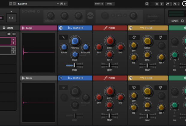 Steinberg Backbone GUI resynthesizer vst drum cubase percussive sound subacractive plug-in au music production sound design test pierluigi bontempi audiofader