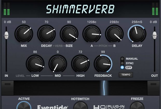 Eventide ShimmerVerb plug-in audio virtual mix mixing processing reverb audiofader