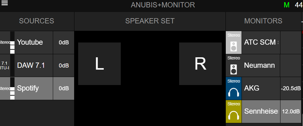 tutorial merging technologies anubis interfaccia audio monitoring luca pilla mix studio rec audiofader 