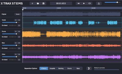 Audionamix Xtrax Stems test virtual software daw dj producer andrea scansani audiofader