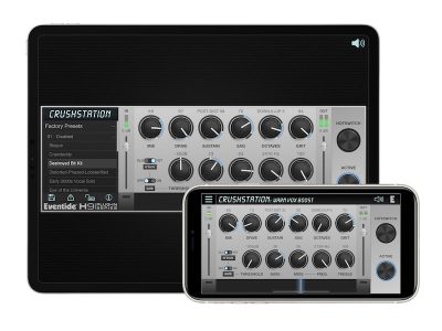 Eventide plug-in audio pro software mix fx ipad iphone ios mac pc crushstation crystals micropitch rotary shimmerverb spring undulator