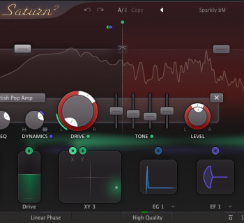 FabFilter Saturn 2 test software virtual mix harmonic exciter distortion andrea scansani daw audiofader