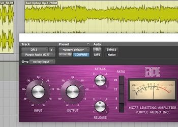tutorial avid pro tools ultimate dynamics daw vincenzo bellanova audiofader compressore Purple Audio MC77