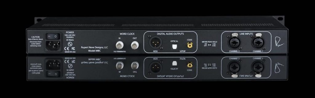 Rupert Neve Designs MBC convertitore converter hardware outboard rack midiware audiofader