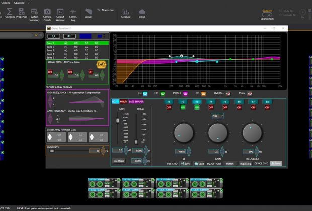 RCF RDNet software gestionale impianti audio pro live livesound engineer pa monitor audiofader