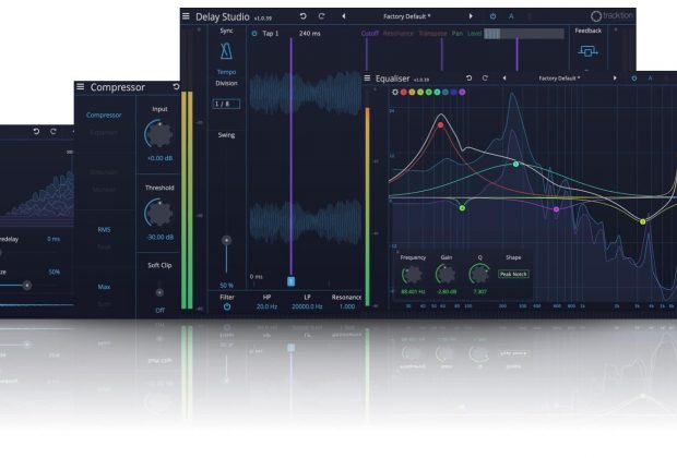 Tracktion Essential Collection plug-in audio software mixing audiofader