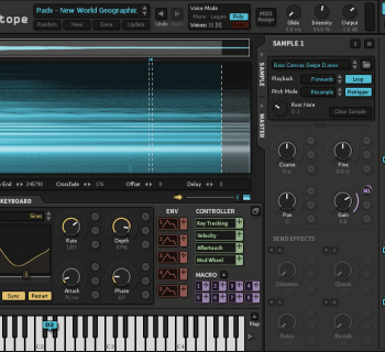 iZotope Iris 2 software soft synth virtual instrument producer music midiware audiofader