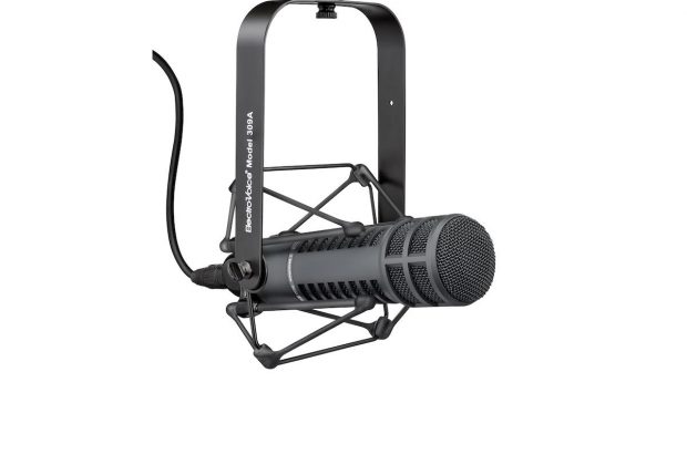 Electro-Voice RE20 mic microfono broadcast voce radio tv rec recording black leading tech audiofader