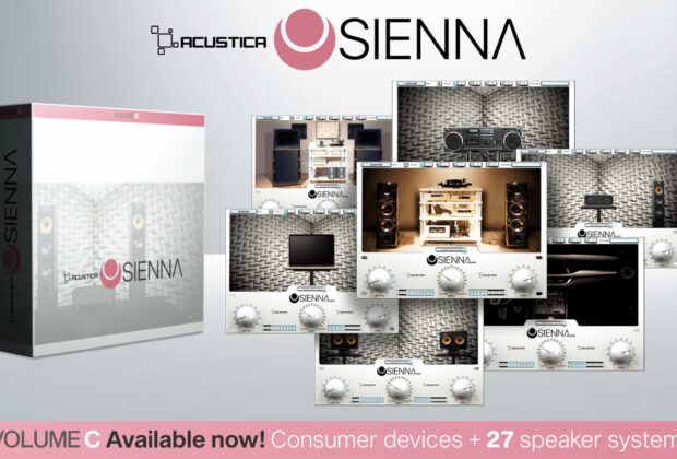 Acustica Audio Sienna Volume C software mixing daw headphone plug-in audio pro audiofader