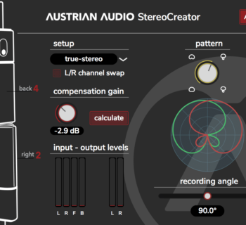 Austrian Audio oc818 StereoCreator plug-in audio software daw free gratis freeware audiofader