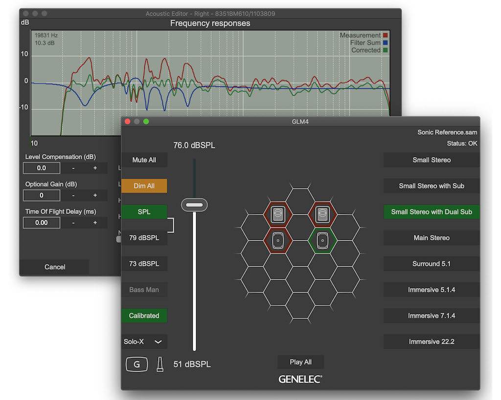 Genelec GLM 4.1 software calibrazione monitor audio speaker studio recording producer mixing pro midiware audiofader