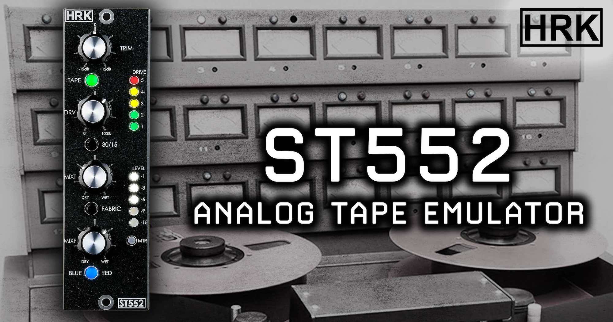 HRK ST552, analog tape emulator in formato API500 Audiofader