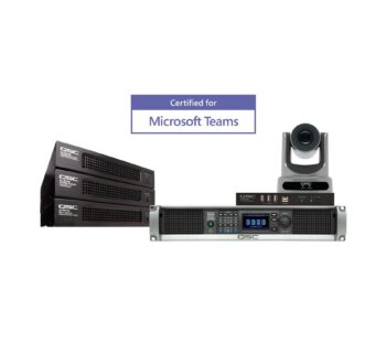QSC Microsoft Teams exhibo live audio video audiofader azienda rooms
