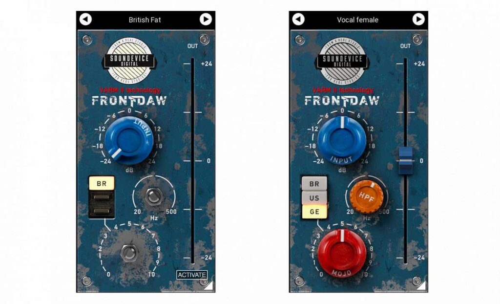 Soundevices Front DAW 2.2 test update aggiornamento firmware audiofader