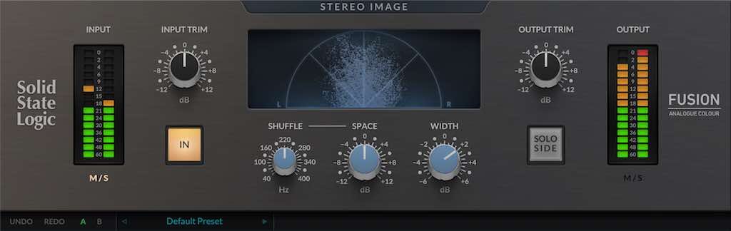 SSL Fusion Stereo Image plug-in audio software daw mixing solid state logic audiofader