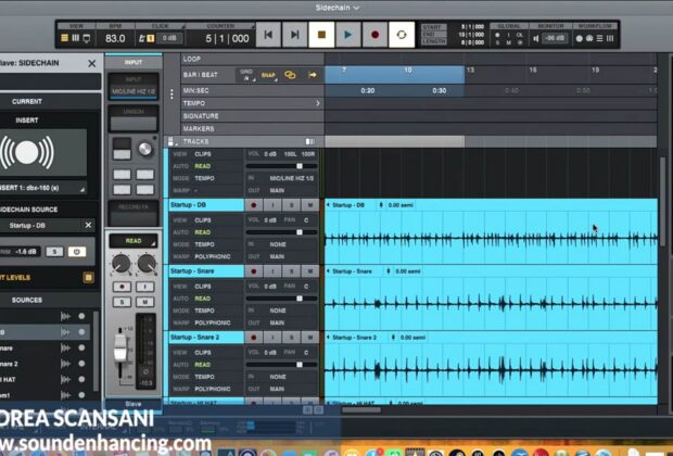 Universal Audio Luna tutorial sidechain andrea scansani mixing compression compressor audiofader midiware