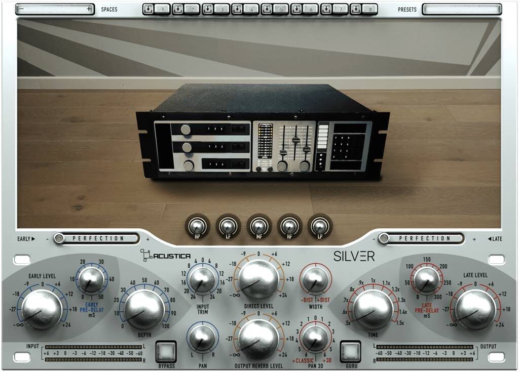 Acustica Audio Silver Vol.C mixing reverb riverbero plug-in audio software daw audiofader