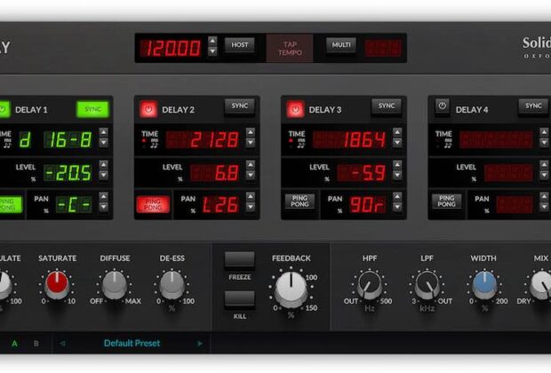 SSL X Delay plug-in mixing software daw virtual solid state logic audiofader
