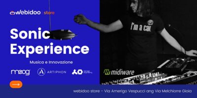 sonic experience evento gratuito eugene midiware strumentimusicali synth teenage engineering moog art audiofader