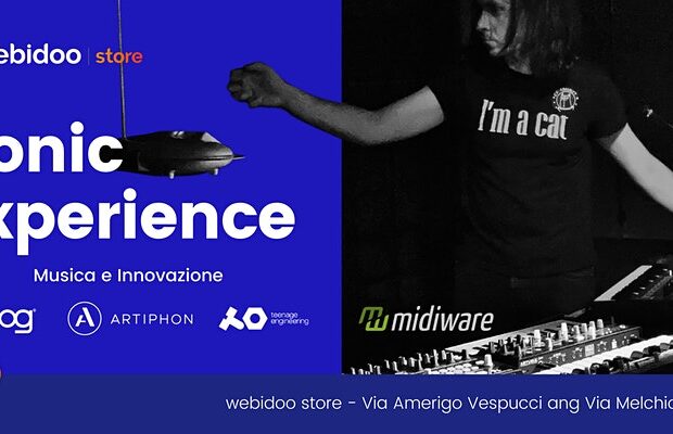 sonic experience evento gratuito eugene midiware strumentimusicali synth teenage engineering moog art audiofader