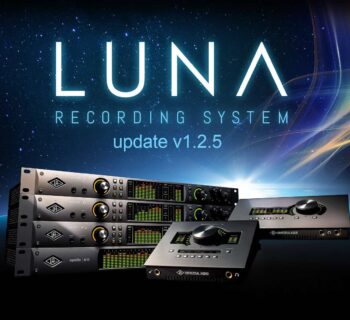 Universal Audio Luna update v1.2.5 aggiornamento software daw recording mixing producer midiware audiofader