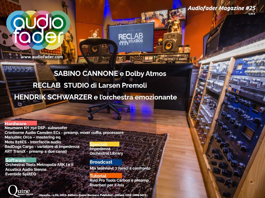 Audiofader #25 - Dolby Atmos, RecLab Studio, Neumann KH 750 DSP