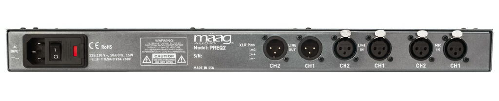 Maag Audio PreQ2 hardware recording studio pro audio pre preamp eq audiofader