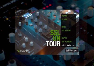SSL BiG SiX fusion eventi workshop midiware audio pro audiofader recording mixing