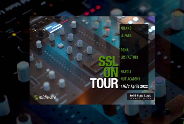 SSL BiG SiX fusion eventi workshop midiware audio pro audiofader recording mixing