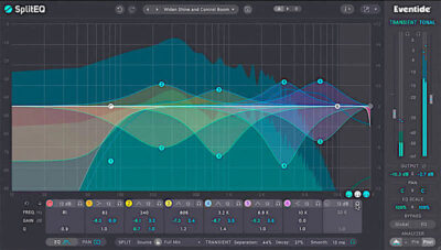eventide Split EQ plug-in audio software mixing daw virtual andrea scansani test review recensione audiofader