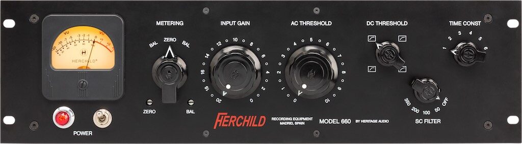 Heritage Audio Herchild 660 compressore hardware studio pro audio mixing recording midimusic audiofader