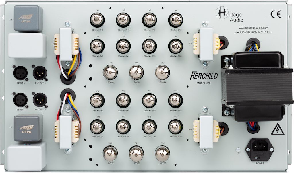Heritage Audio Herchild 670 compressore hardware studio pro audio mixing recording midimusic audiofader