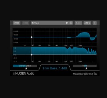 nugen audio monofilter elements plug-in audio software mixing mastering bass sebastiano groppi audiofader